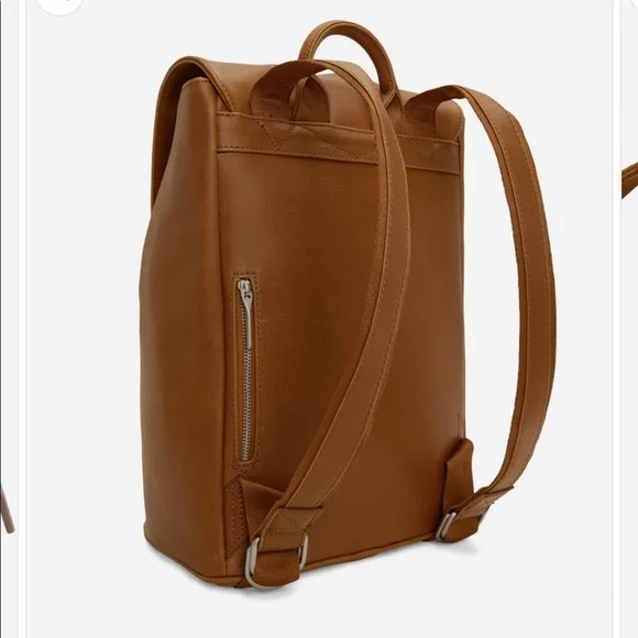 Fabi Vintage Vegan Backpack- Chili Cllour - Picture 3 of 6